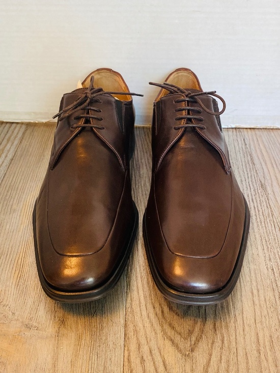 Bruno Magli, Italy, Mens Ranuncolo Brown Leather Derby, Shoes 9.5 M. main image 7